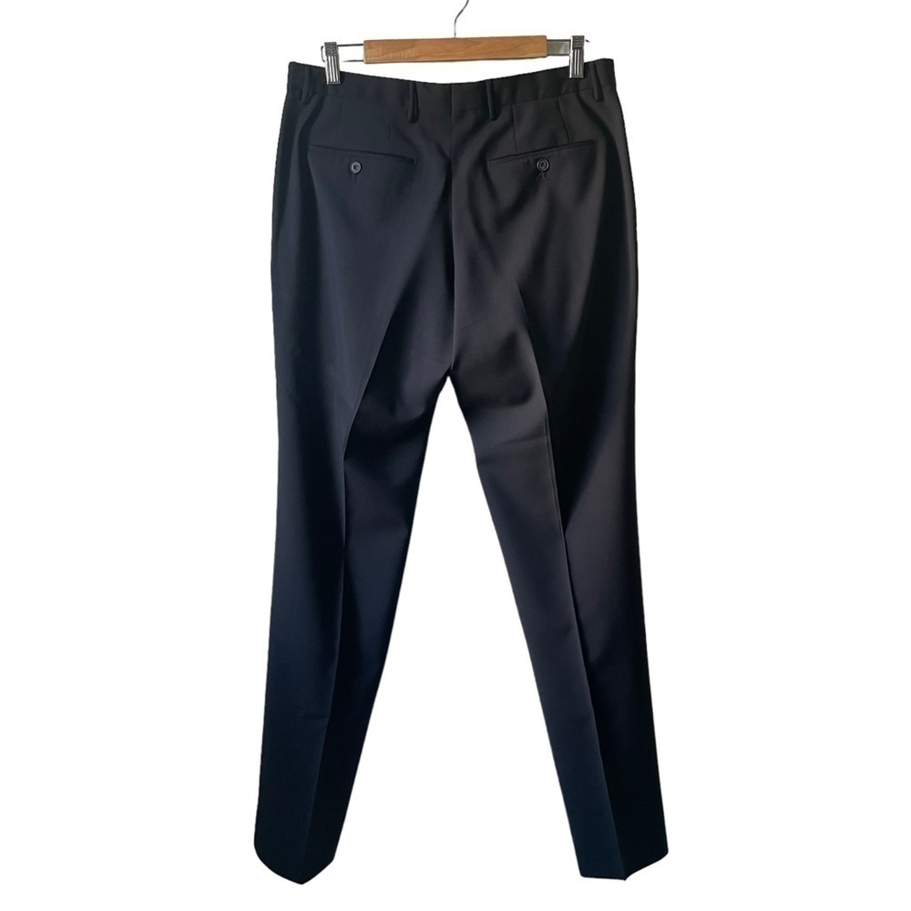 Burberry Wool Twill Tailored Black Trousers Size 48 / 14 US - Picture 4 of 11